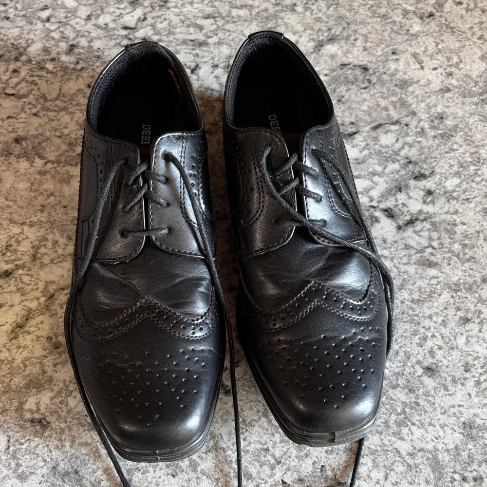Deer Stags Black Oxford Shoes